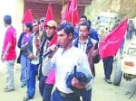 Indian border in Nepal Maoist slogans